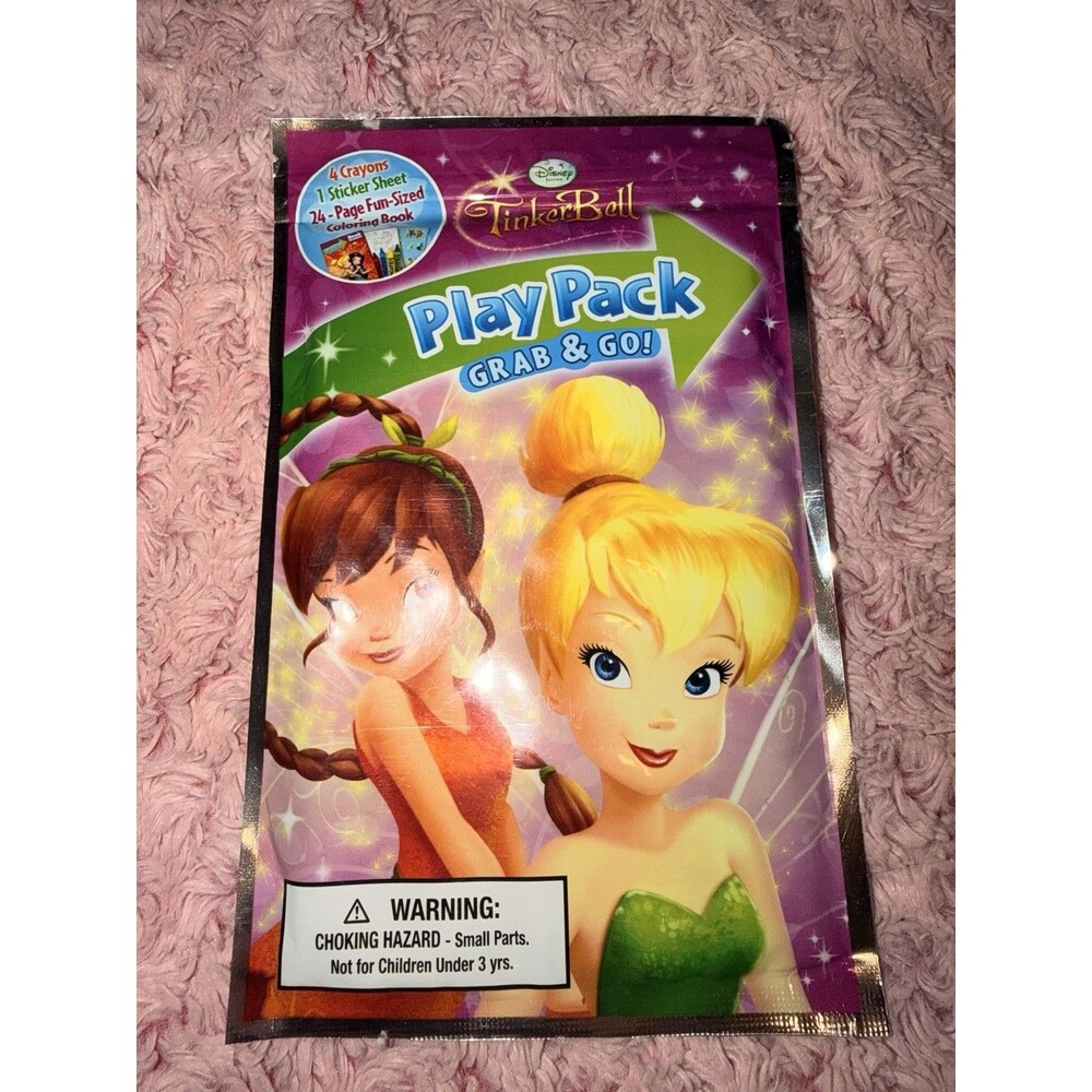 Tinkerbell Grab & Go Play Pack Fawn & Tink Party Favor Activity Color Book